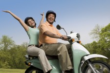 scooter couple Scooter Couple